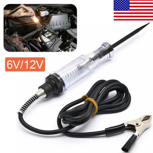 Car Voltage Circuit Tester For 6V/12V DC System Probe Continuity Test Light