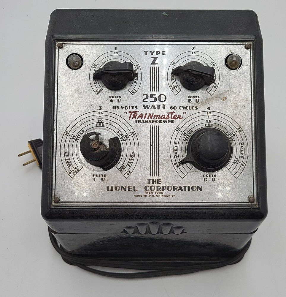 Lionel O Postwar Type Z 250 Watt Trainmaster Transformer