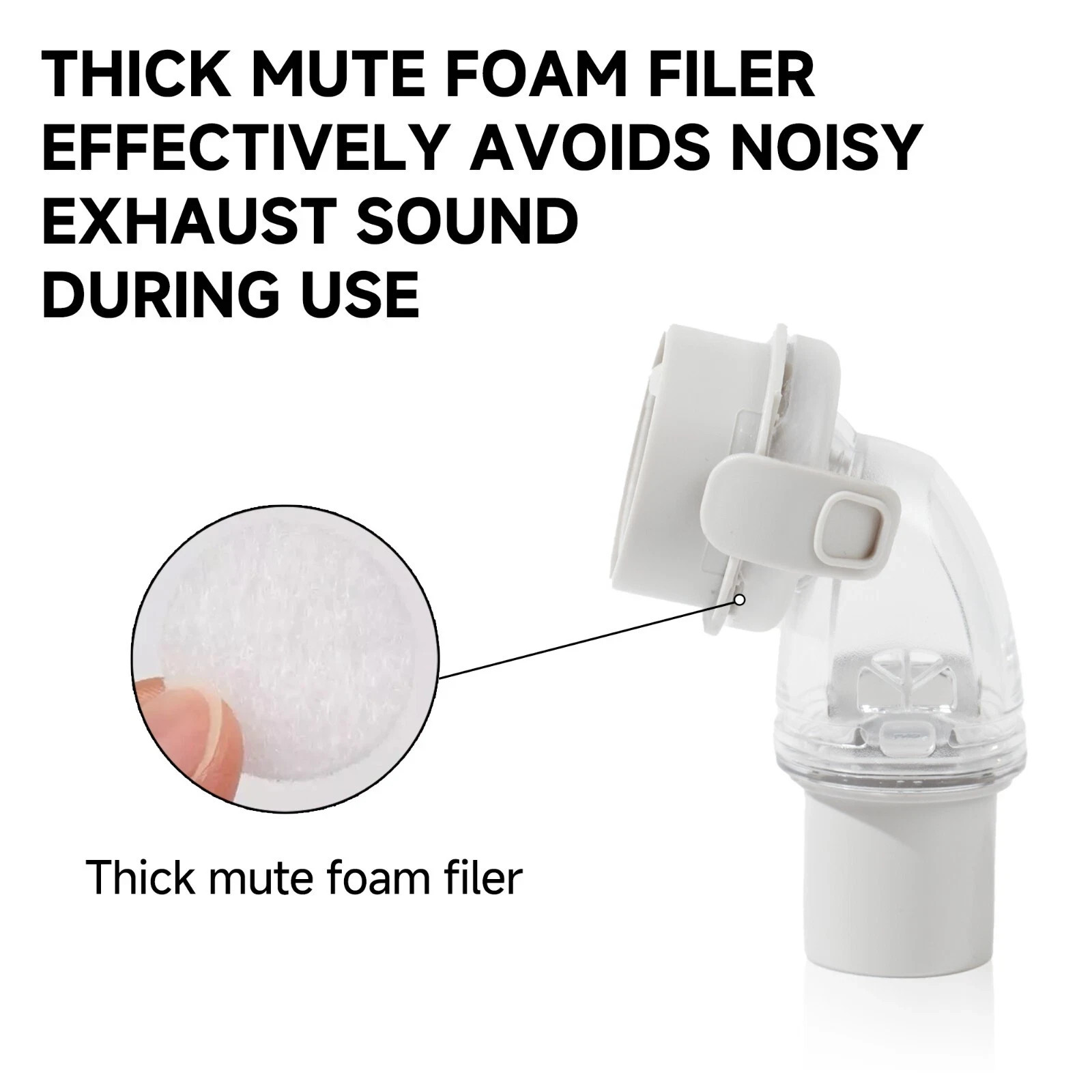 Resmed AirFit F20/F30 Replacement QuietAir Elbow for CPAP Mask