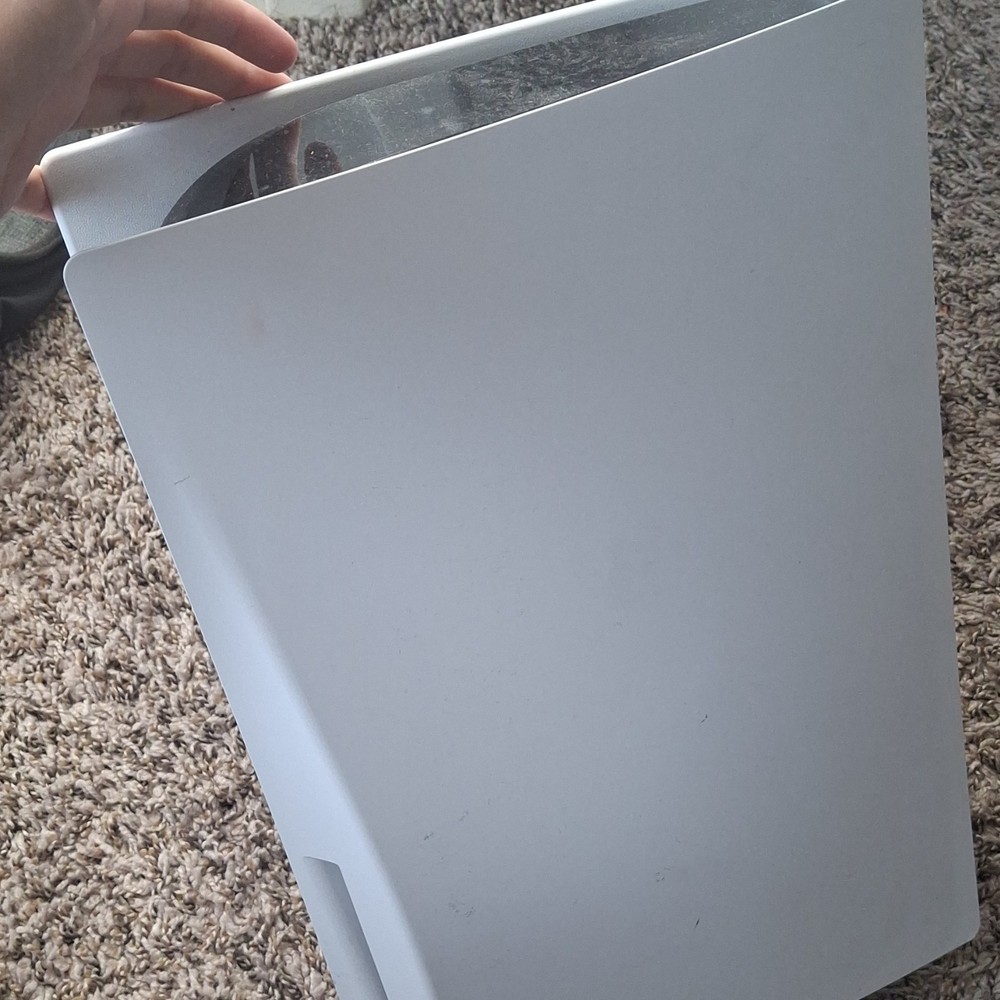 Sony PlayStation 5 White Plastic Faceplate Replacement for Console