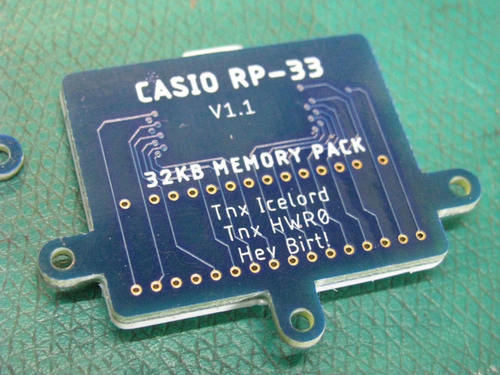 Casio RP-33 module redux, new 32K SRAM module
