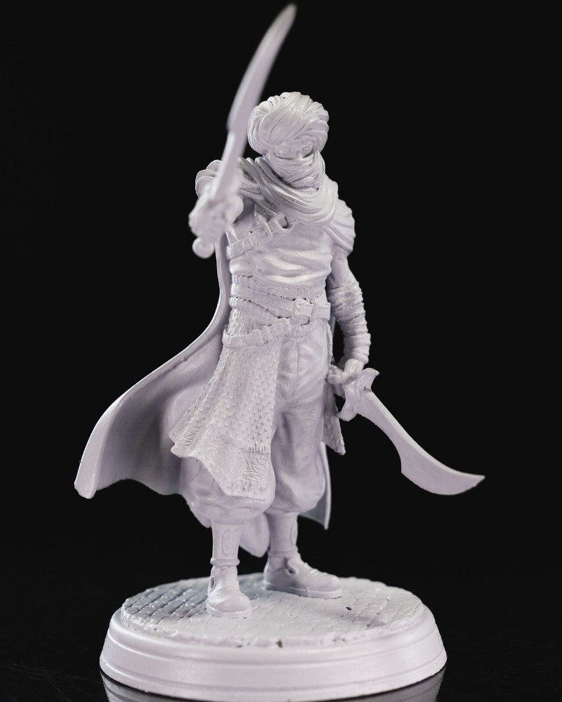 DnD Bahram Egyptian Fighter Mini 32mm Scale TTRPG