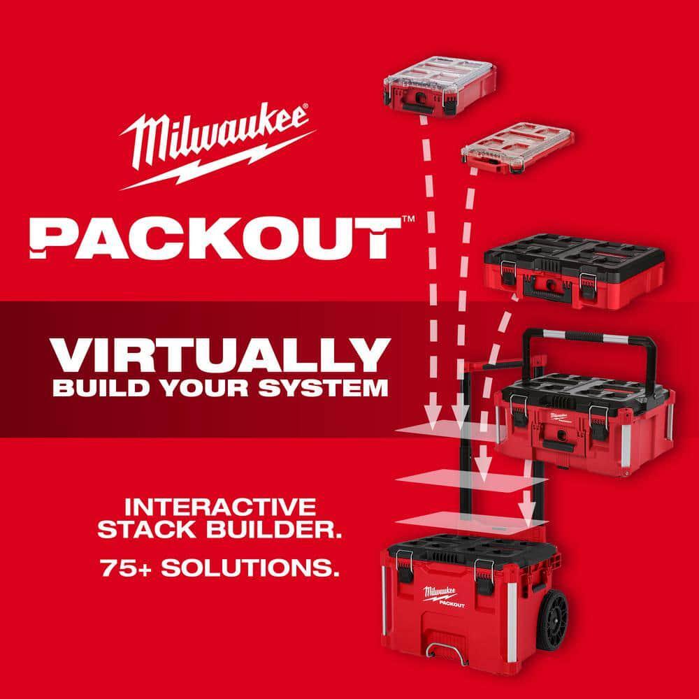 Durable Milwaukee PACKOUT Wall and Floor Mounting Plate Storage System