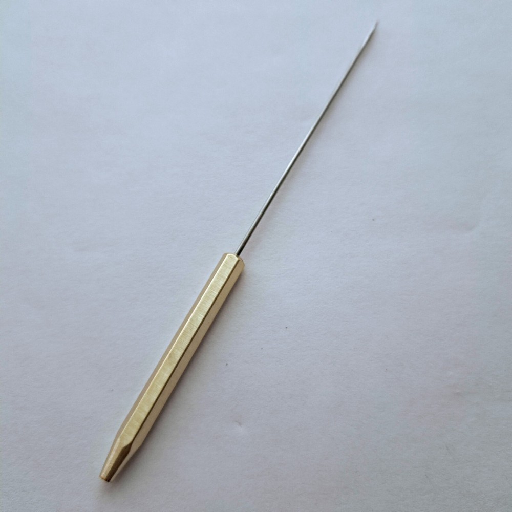 Dr Slick Brass Bodkin Fly Tying 5" With Half Hitch Tool