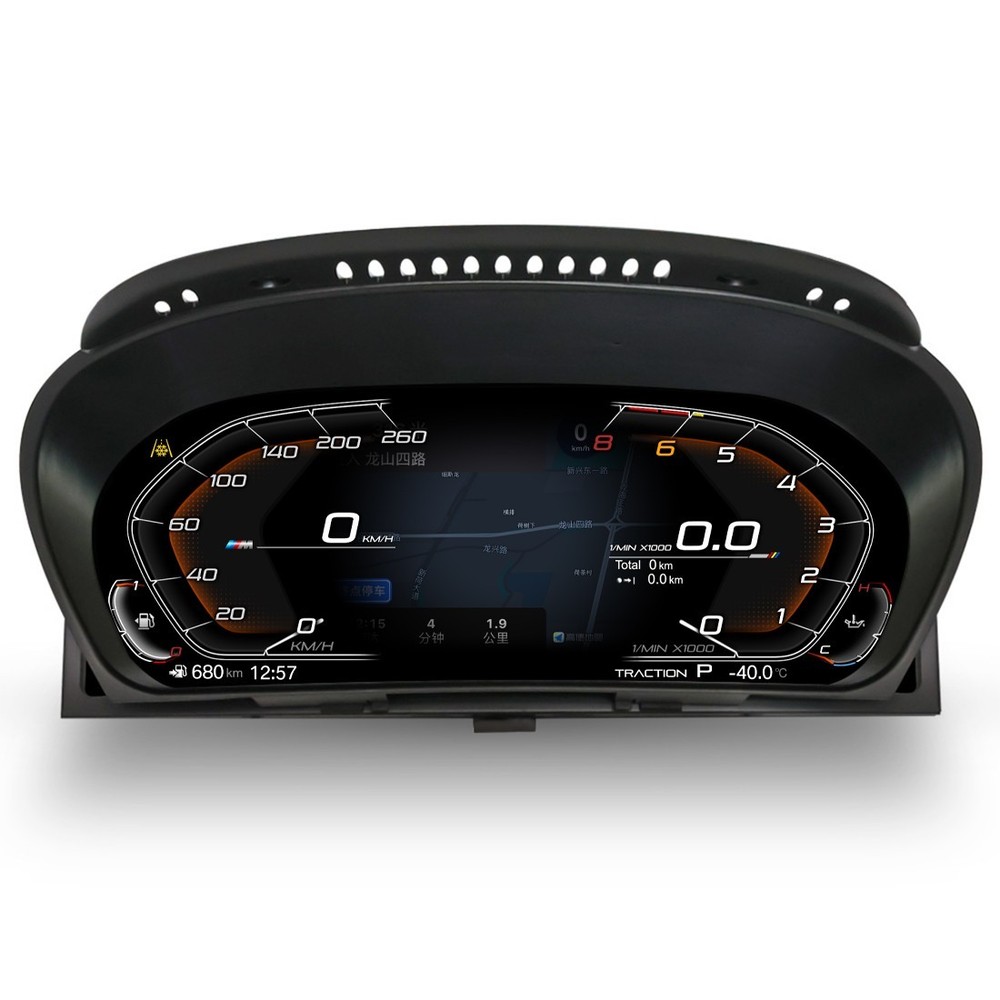 12.3'' Speedometer CarPlay For BMW 5 6 Series E60 E61 E63 E64 Instrument Cluster