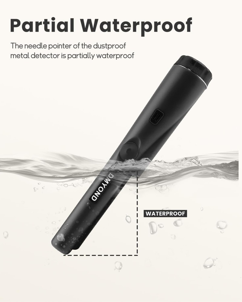Easy Operation Waterproof Metal Detector Pinpointer - Locate Treasures with Ease