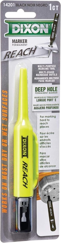Deep Hole Permanent Marker - Durable, Non-Toxic Black Ink for All Surfaces