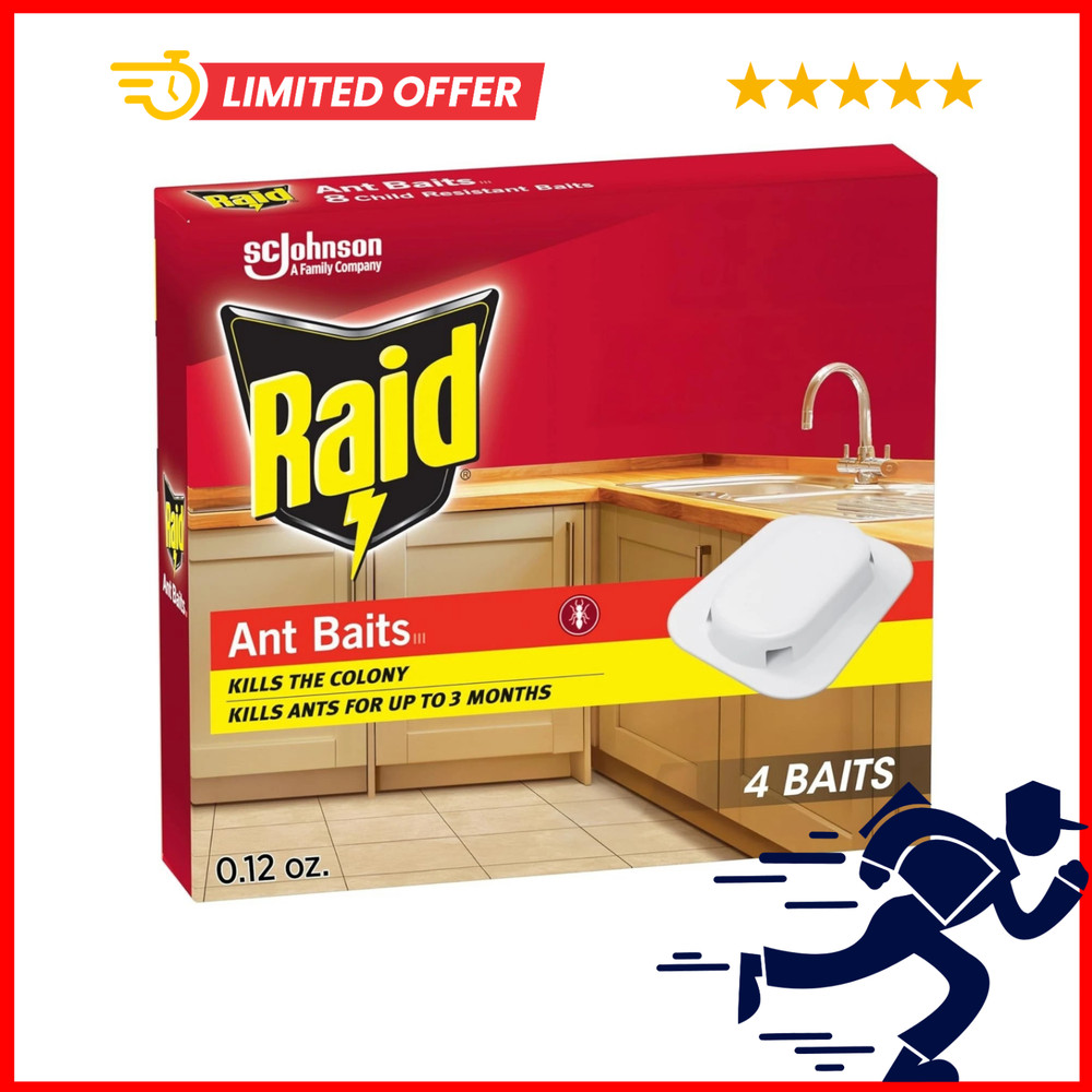 Raid Ant Killer Baits, For Household Use, Kills the Colony, Ants for 3...
