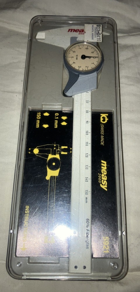 Vintage Measy Dial Micrometer Caliper swiss made