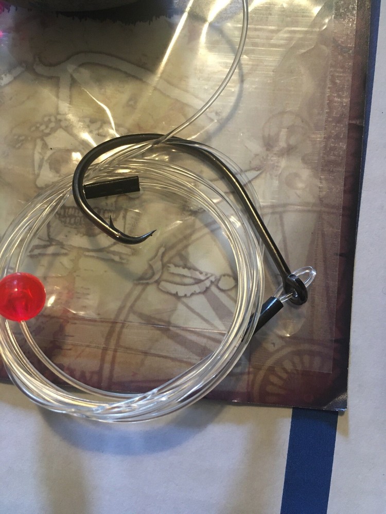 (4) 4oz Grouper Rigs 6/0 Circle Hook Egg Sinker Snapper Rig