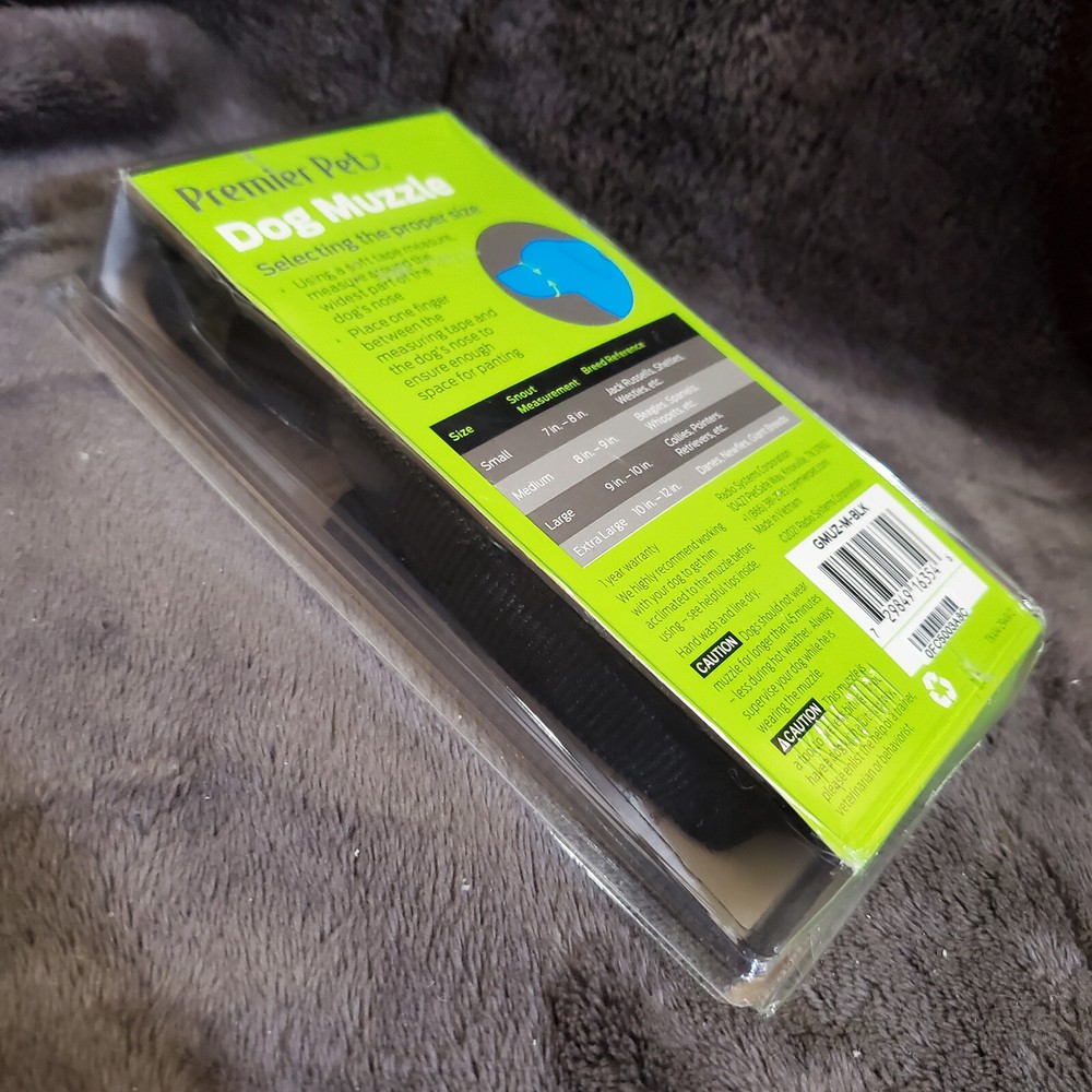 Premier Pet Dog Muzzle Size Medium For Sizes 8-9"