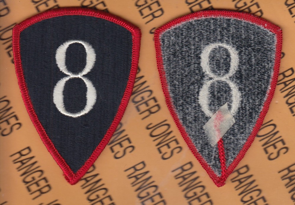 US Army 8th Personnel Command PERSCOM dress uniform SSI patch Black