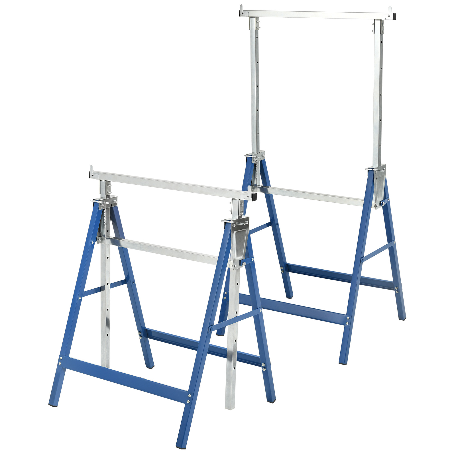 Durable Heavy Duty Saw Horses Folding Stand 882 LBS Capacity Adjustable Height