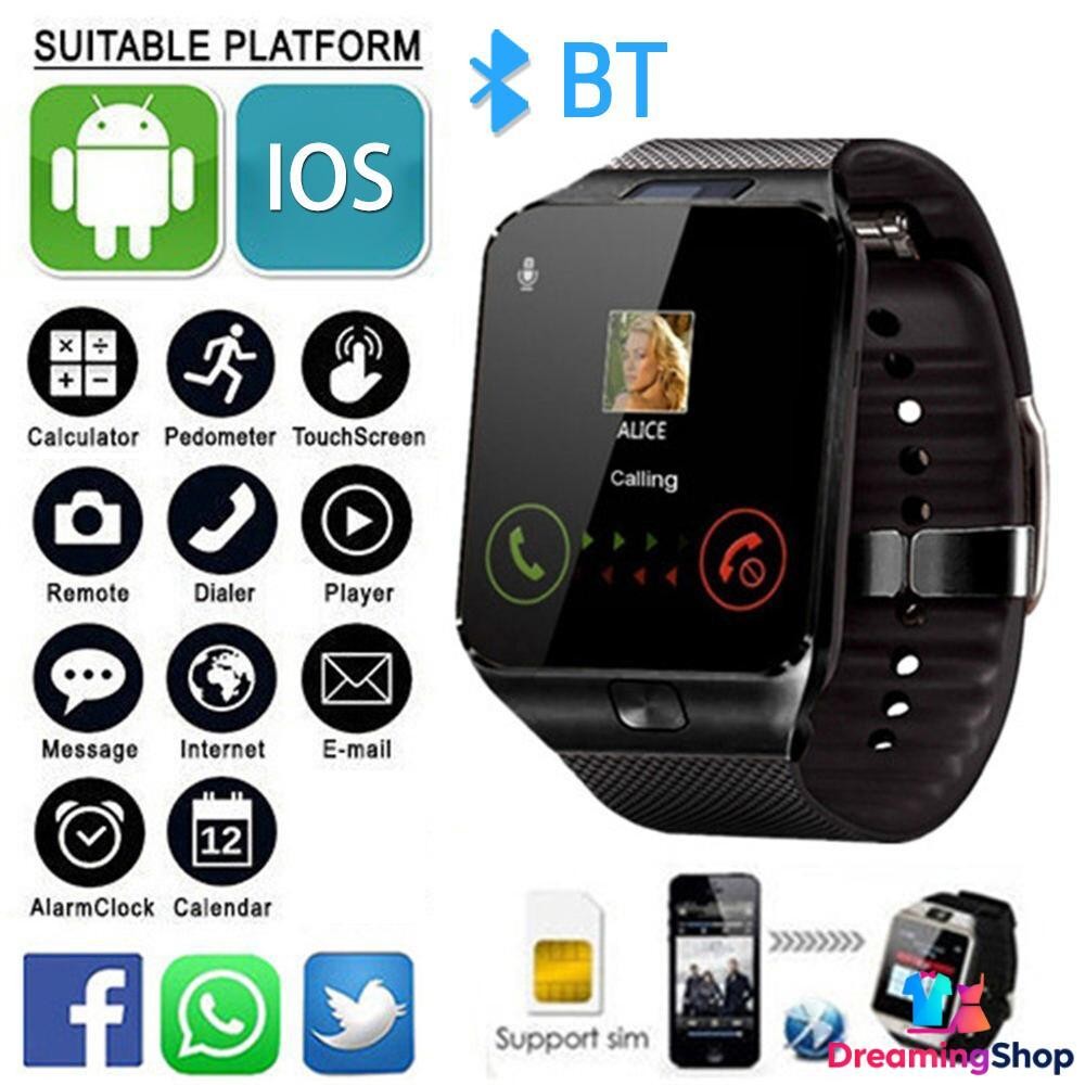 Bluetooth Smart Watch W/ Camera Waterproof Phone Mate for Android Samsung iPhone