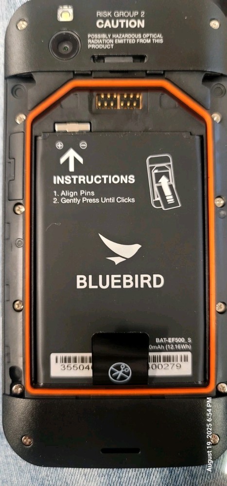 Bluebird EF500 Android 6 , 2D Long Range Imager, Camera WiFi, SD.USB Rapid Chrg