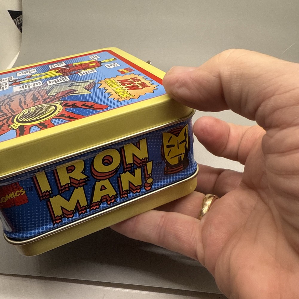 Iron Man replica mini tin lunchbox