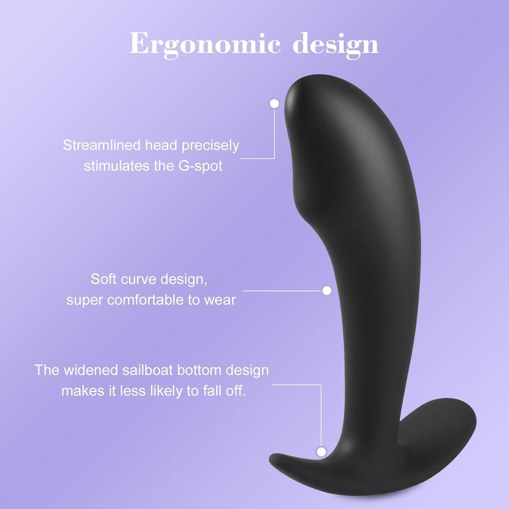 4PCS Butt Plug Set Beginner's Silicone Anal Plug Multiple Stimuli to The Prostat