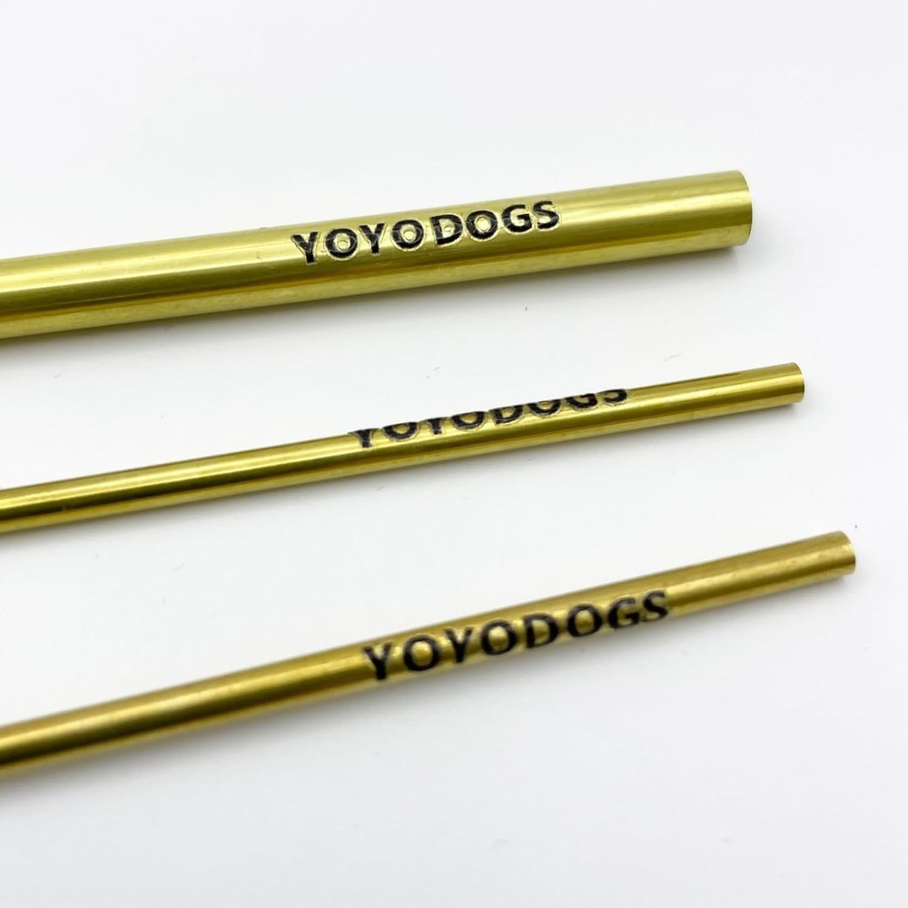 Effortless Vocal Training with Portable Solid Brass Singing Straws - 2.89 oz