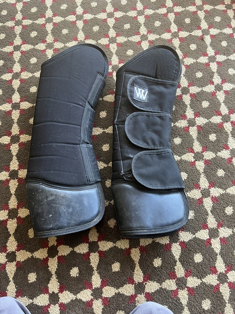 Weaver Shipping boots Black FS 2 Front And 2 Back