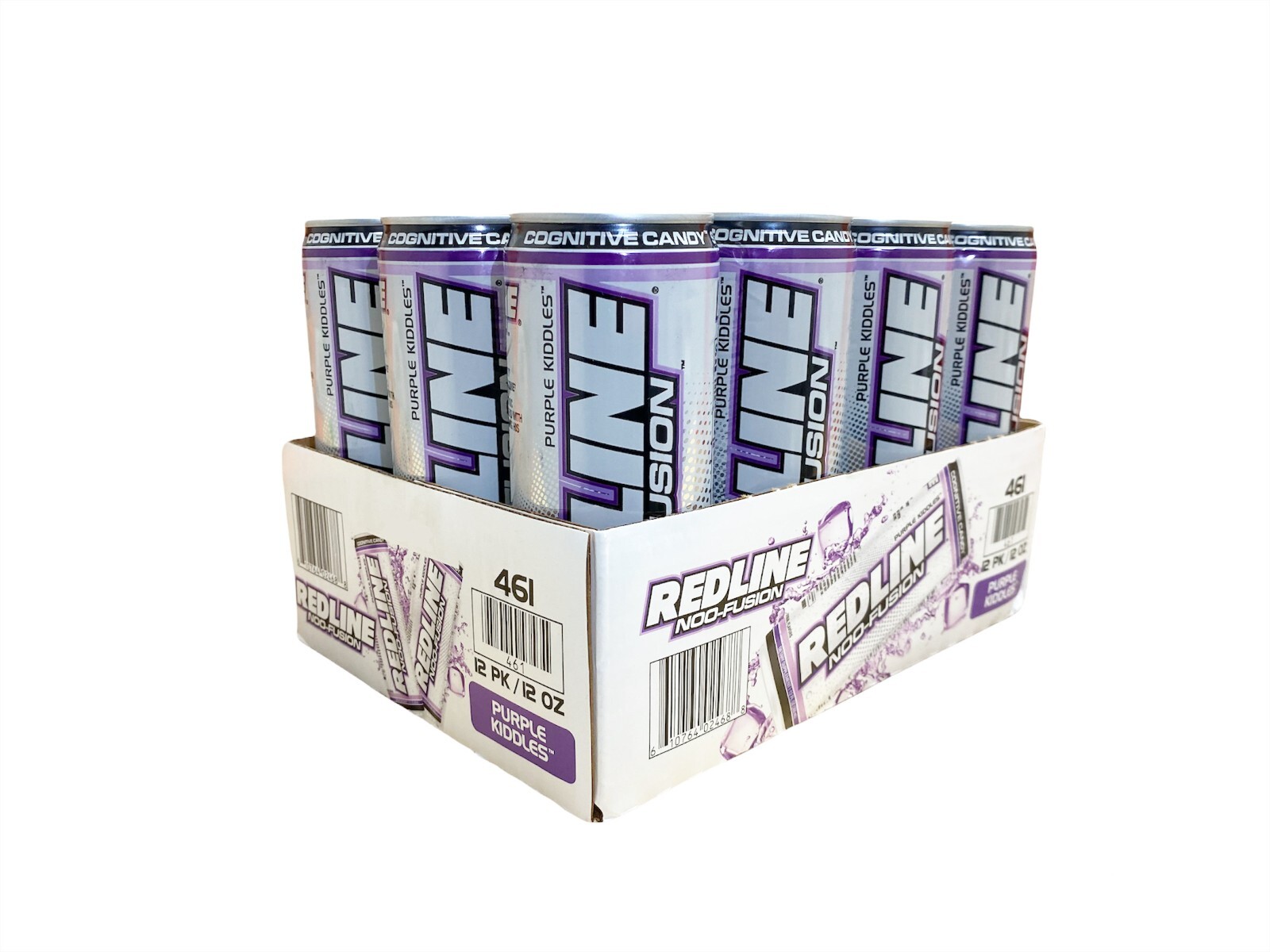 REDLINE NOO Fusion - Carbonated Pre-Workout Energy Drink | Variety Pack, 12 Cans