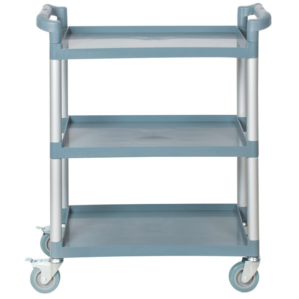 Heavy Duty Utility Commercial Restaurant 3 Shelf Bus Push Cart 32" x 16" x 38"