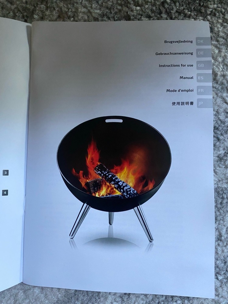 Eva Solo Fireglobe Fireplace Firepit -- Black Large