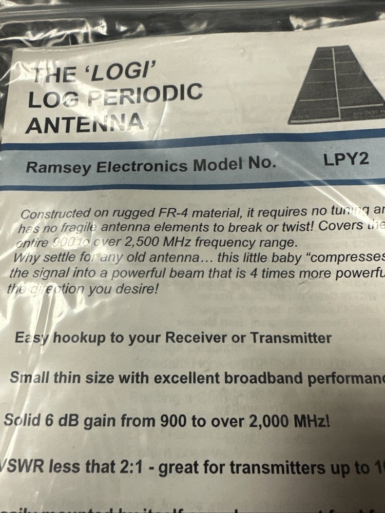 Ramsey Electronics Logi Log Periodic Antenna LPY2
