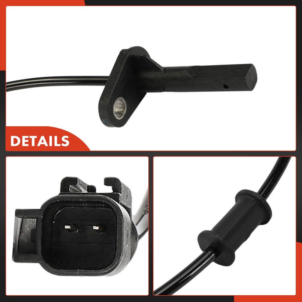 Rear Left Driver Side ABS Wheel Speed Sensor 2-Blade for Ram 2500 2012 3500 2012