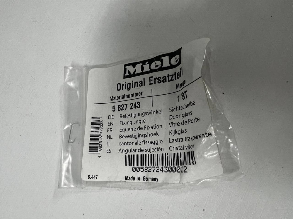 Genuine OEM Miele Fixing angle 5827243