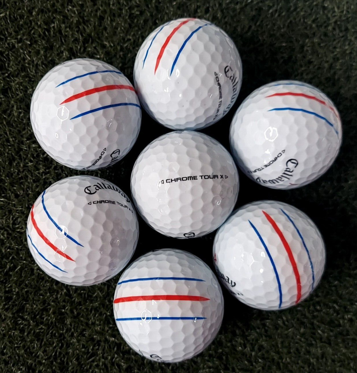 50 Callaway Chrome Tour X Triple Track Used Golf Balls Mint AAAAA (5A Grade)