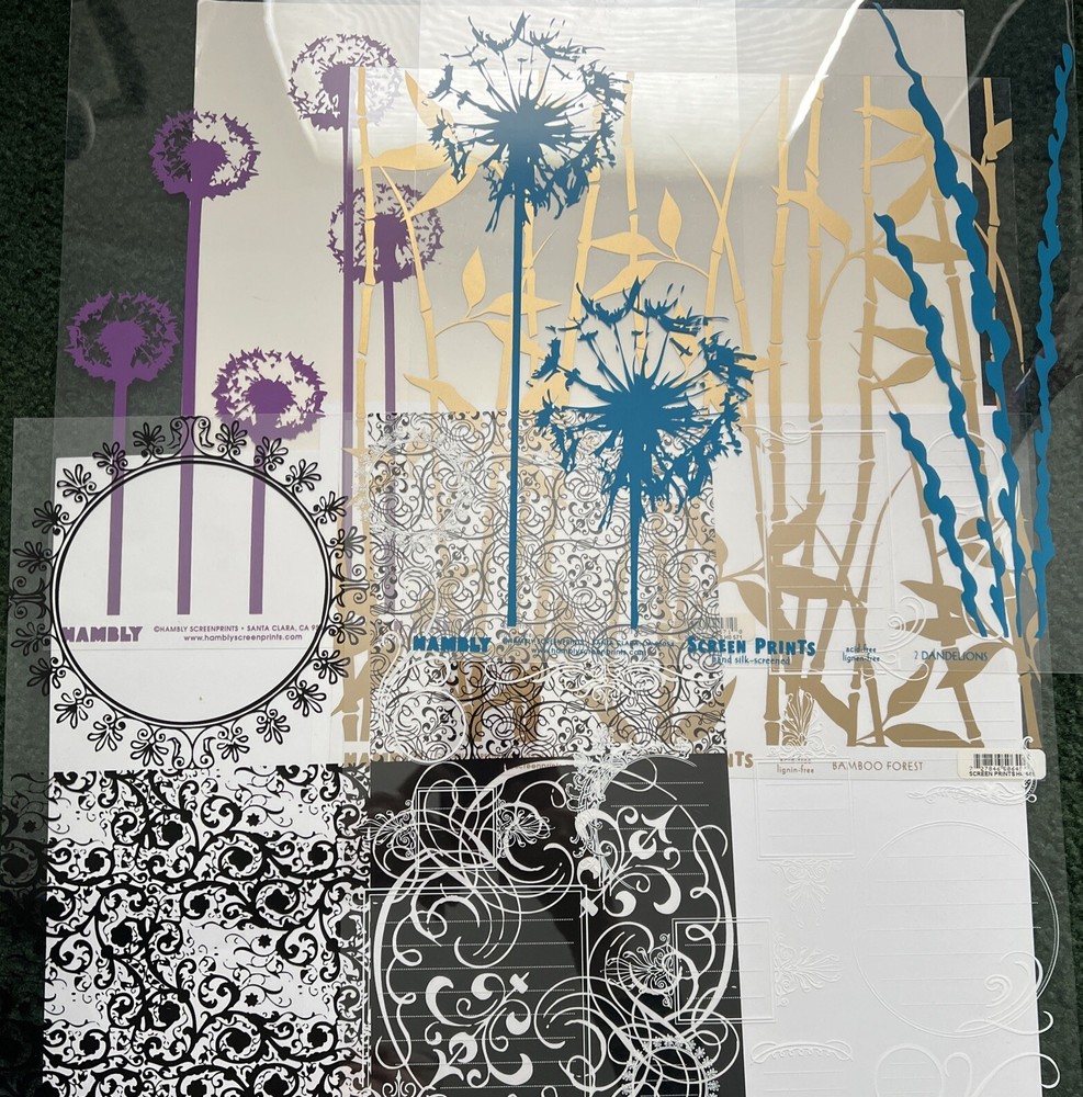Hambly Screen Prints Overlays New-5 Diff Ones 12x12