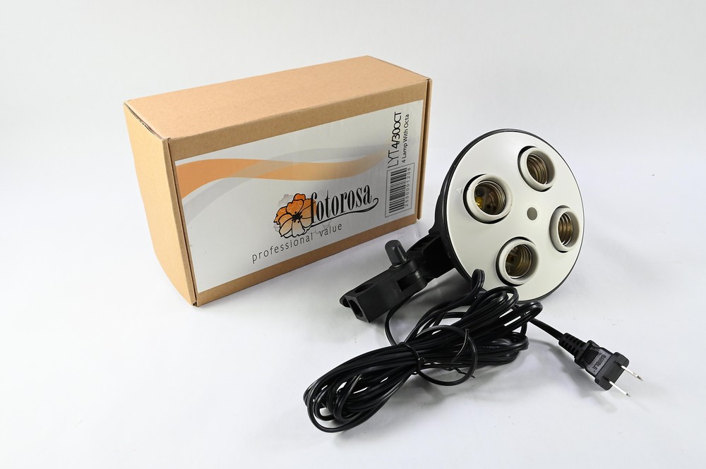 Fotorosa Octa 4 socket fluorescent light fixture #G670