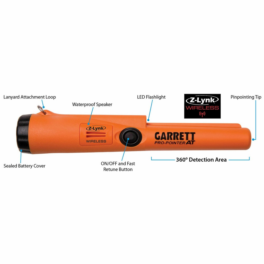 Garrett ProPointer AT Z-Lynk WIRELESS All Terrain WATER PROOF Pinpointer