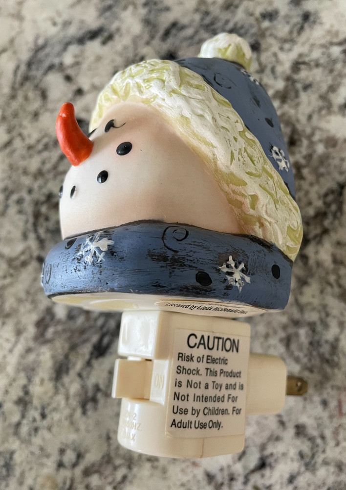 Holiday Snowman Christmas Night Light