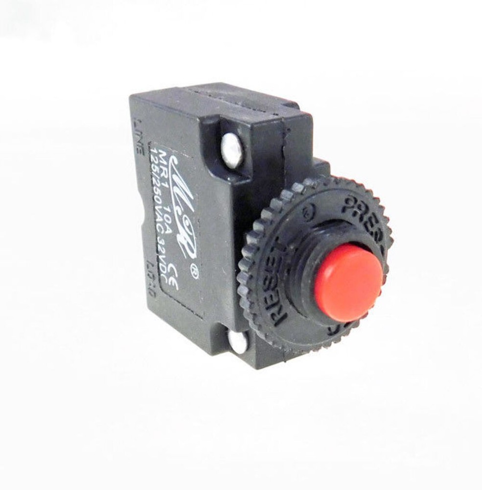 PROCRAFT MR1-10A 10A Panel Mount Circuit Breaker / Overload Protector