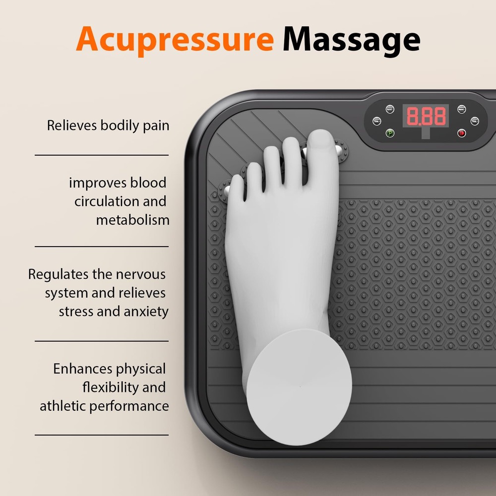 Vibration Plate Exercise Machine for Lymphatic Drainage,Power Vibrate Stand S...