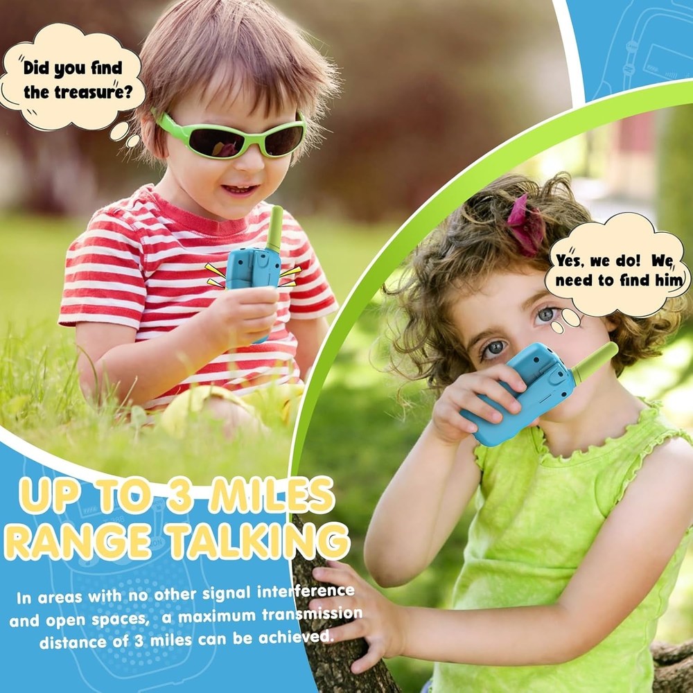 Walkie Talkie Set for Kids - Fun Communication Tool, 3 Miles Range, Easy to Use