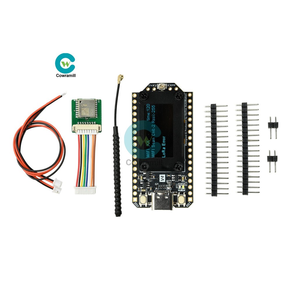 Heltec V4 ESP32 LoRa 32 WiFi 28dBm Dev Board Solar/GNSS Antenna GPS Module