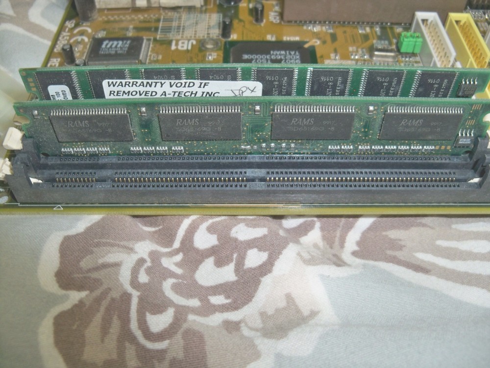 SuperPower SP-A586B Rev A Socket 7 Motherboard + GPU + CPU + RAM + Cables TESTED