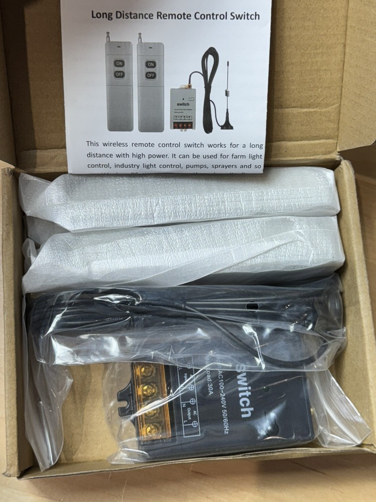 Meskliu Wireless Long Distance Remote Control Switch Kit