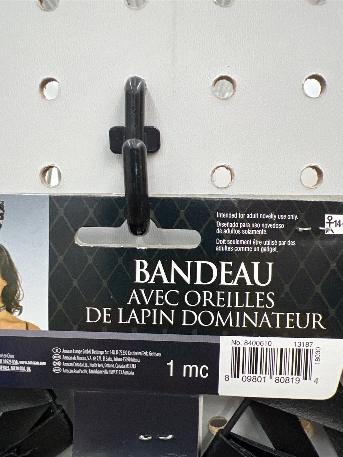 Domineering Bunny Ears Headband- One Size- 1 Piece Halloween costume cosplay