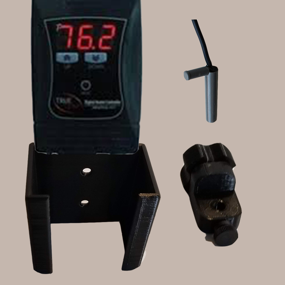 JBJ True Temp Controller Wall Mount w/ Magnetic Temperature Holder - 3D Printed
