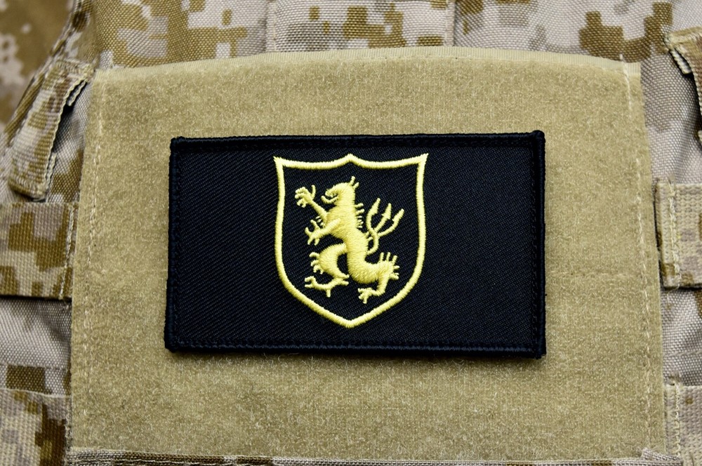 NSWDG Gold Squadron Lion Shield Embroider Patch Black & Gold DEVGRU SEAL Team 6