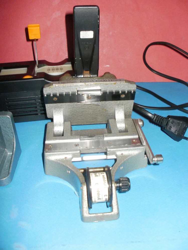 Lot of three different devices for viewing and processing slides from Germany