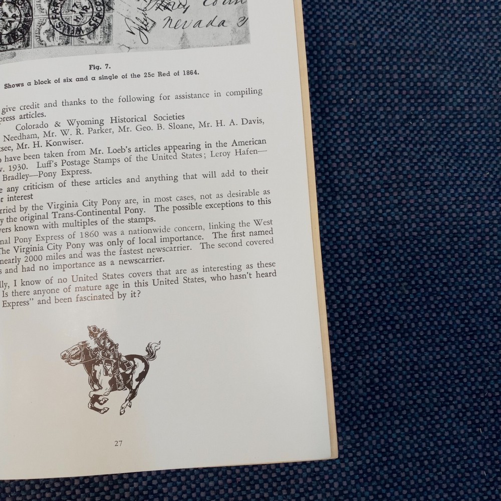 Pony Express By Edward S. Knapp 1936