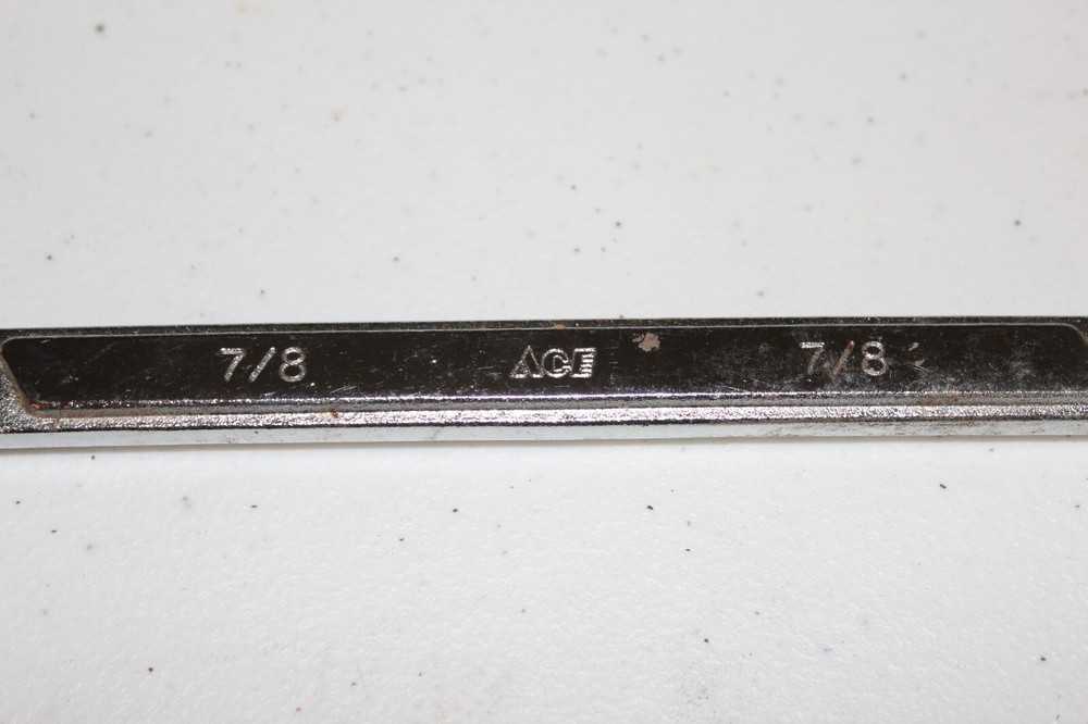 Ace Combination Wrench 7/8" Auto Mechanic Tool Box Open