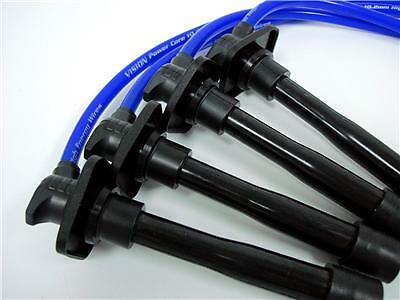 VMS 93-97 TOYOTA COROLLA 10.2MM SPARK PLUG WIRES NGK G POWER PLUGS COMBO BLUE