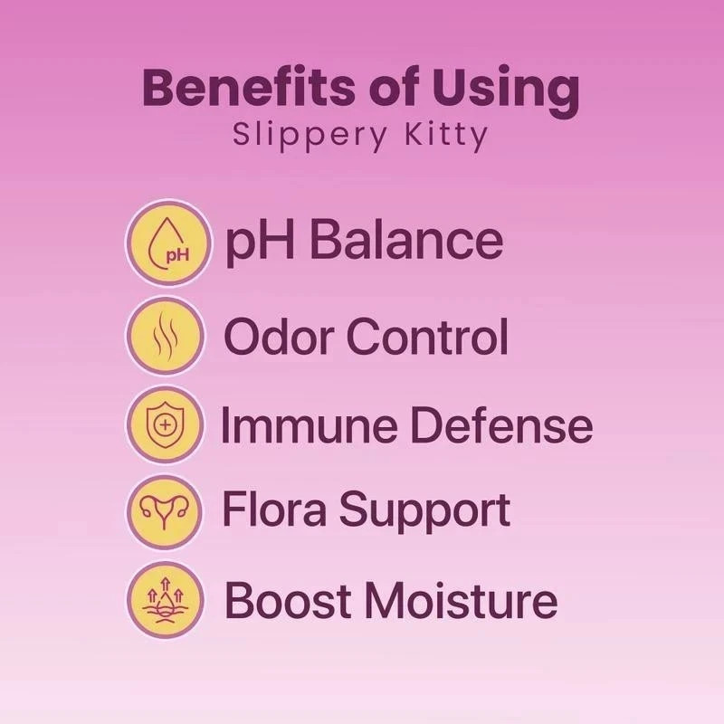 Kitty Queen Slippery Kitty – Feminine Probiotic + Moisture Gummies