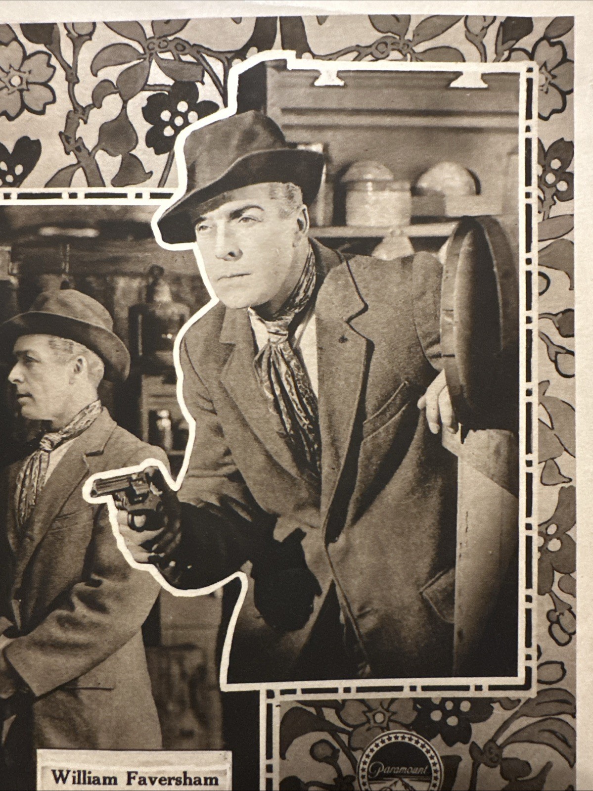 ANTIQUE ART CRAFT PICTURES/ PARAMOUNT “William Faversham” SILVER KING POSTER