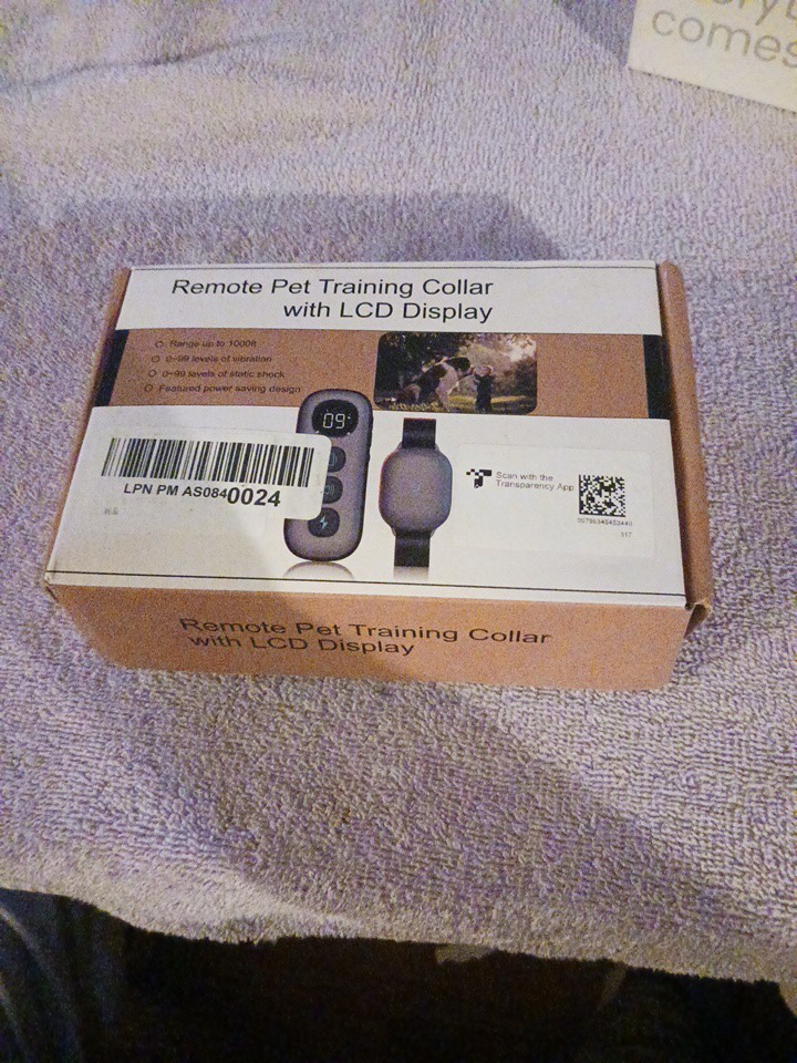 Remote Pet Training Collar With LcD Display